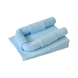 Maxbell Baby Wedge Pillow Newborn Reflux Breastfeeding Pillow Reducing Spit Up Blue