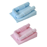 Maxbell Baby Wedge Pillow Newborn Reflux Breastfeeding Pillow Reducing Spit Up Blue