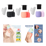 Maxbell Ice Face Roller and Gua Sha Set Face Body Back Multifunctional Massage Board black