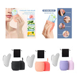 Maxbell Ice Face Roller and Gua Sha Set Face Body Back Multifunctional Massage Board black