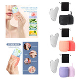Maxbell Ice Face Roller and Gua Sha Set Face Body Back Multifunctional Massage Board black