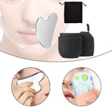 Maxbell Ice Face Roller and Gua Sha Set Face Body Back Multifunctional Massage Board black