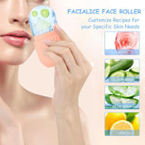 Maxbell Ice Face Roller and Gua Sha Set Face Body Back Multifunctional Massage Board Pink