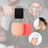 Maxbell Ice Face Roller and Gua Sha Set Face Body Back Multifunctional Massage Board Pink