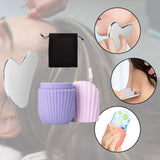 Maxbell Ice Face Roller and Gua Sha Set Face Body Back Multifunctional Massage Board Violet