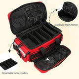 Maxbell Empty First Aid Bag Portable Large Capacity Professional Medical Storage Bag
