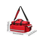 Maxbell Empty First Aid Bag Portable Large Capacity Professional Medical Storage Bag
