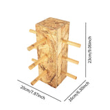 Maxbell Wood Glass Display Holder Stable Eyewear Holder for Countertop Dresser Malls 3 Tier