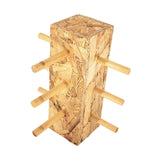 Maxbell Wood Glass Display Holder Stable Eyewear Holder for Countertop Dresser Malls 3 Tier