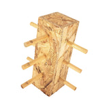 Maxbell Wood Glass Display Holder Stable Eyewear Holder for Countertop Dresser Malls 3 Tier