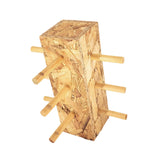 Maxbell Wood Glass Display Holder Stable Eyewear Holder for Countertop Dresser Malls 3 Tier