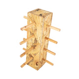 Maxbell Wood Glass Display Holder Stable Eyewear Holder for Countertop Dresser Malls 4 Tier