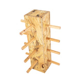 Maxbell Wood Glass Display Holder Stable Eyewear Holder for Countertop Dresser Malls 4 Tier