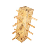Maxbell Wood Glass Display Holder Stable Eyewear Holder for Countertop Dresser Malls 4 Tier
