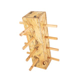 Maxbell Wood Glass Display Holder Stable Eyewear Holder for Countertop Dresser Malls 4 Tier