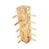 Maxbell Wood Glass Display Holder Stable Eyewear Holder for Countertop Dresser Malls 5 Tier