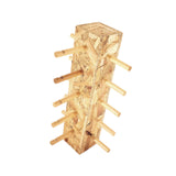Maxbell Wood Glass Display Holder Stable Eyewear Holder for Countertop Dresser Malls 5 Tier