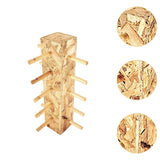 Maxbell Wood Glass Display Holder Stable Eyewear Holder for Countertop Dresser Malls 5 Tier
