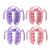 Maxbell Massage Roller Press Points for Bodybuilding Equipment Indoor Sports Fitness 14 wheels violet