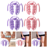 Maxbell Massage Roller Press Points for Bodybuilding Equipment Indoor Sports Fitness 14 wheels violet