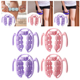 Maxbell Massage Roller Press Points for Bodybuilding Equipment Indoor Sports Fitness 14 wheels violet