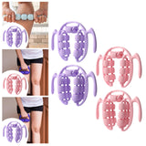 Maxbell Massage Roller Press Points for Bodybuilding Equipment Indoor Sports Fitness 14 wheels violet