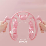 Maxbell Massage Roller Press Points for Bodybuilding Equipment Indoor Sports Fitness 14 wheels violet