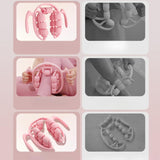 Maxbell Massage Roller Press Points for Bodybuilding Equipment Indoor Sports Fitness 14 wheels violet