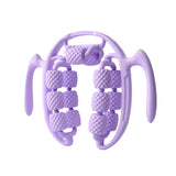 Maxbell Massage Roller Press Points for Bodybuilding Equipment Indoor Sports Fitness 14 wheels violet