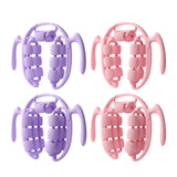 Maxbell Massage Roller Press Points for Bodybuilding Equipment Indoor Sports Fitness 14 wheels violet