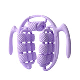 Maxbell Massage Roller Press Points for Bodybuilding Equipment Indoor Sports Fitness 20 wheels violet