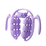 Maxbell Massage Roller Press Points for Bodybuilding Equipment Indoor Sports Fitness 20 wheels violet