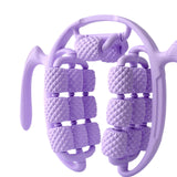 Maxbell Massage Roller Press Points for Bodybuilding Equipment Indoor Sports Fitness 20 wheels violet