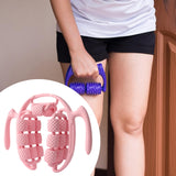 Maxbell Massage Roller Press Points for Bodybuilding Equipment Indoor Sports Fitness 20 wheels pink