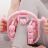 Maxbell Massage Roller Press Points for Bodybuilding Equipment Indoor Sports Fitness 20 wheels pink