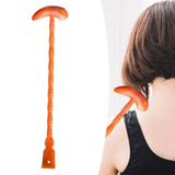 Maxbell Back Scratcher Handheld Relaxation Back Massage Hammer for Back Shoulder Leg orange