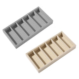 Maxbell Sunglasses Organizer 6 Grids Eyeglasses Display Container for Eyeglass Shops Beige