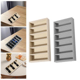 Maxbell Sunglasses Organizer 6 Grids Eyeglasses Display Container for Eyeglass Shops Beige