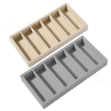 Maxbell Sunglasses Organizer 6 Grids Eyeglasses Display Container for Eyeglass Shops Beige