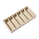 Maxbell Sunglasses Organizer 6 Grids Eyeglasses Display Container for Eyeglass Shops Beige