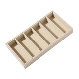 Maxbell Sunglasses Organizer 6 Grids Eyeglasses Display Container for Eyeglass Shops Beige