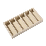 Maxbell Sunglasses Organizer 6 Grids Eyeglasses Display Container for Eyeglass Shops Beige
