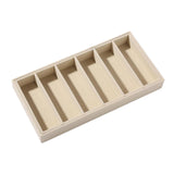 Maxbell Sunglasses Organizer 6 Grids Eyeglasses Display Container for Eyeglass Shops Beige