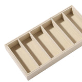 Maxbell Sunglasses Organizer 6 Grids Eyeglasses Display Container for Eyeglass Shops Beige