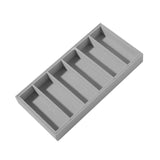 Maxbell Sunglasses Organizer 6 Grids Eyeglasses Display Container for Eyeglass Shops Gray