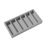 Maxbell Sunglasses Organizer 6 Grids Eyeglasses Display Container for Eyeglass Shops Gray