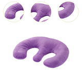 Maxbell Beauty Salon Breast Pillow Practical for Sleeping Beauty Salon Massage Table Purple