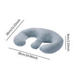 Maxbell Beauty Salon Breast Pillow Practical for Sleeping Beauty Salon Massage Table Gray