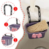 Maxbell Sink Strainer Basket Hanging Basket Kitchen Drain Shelf for Kitchen Bathroom Violet