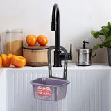 Maxbell Sink Strainer Basket Hanging Basket Kitchen Drain Shelf for Kitchen Bathroom Violet